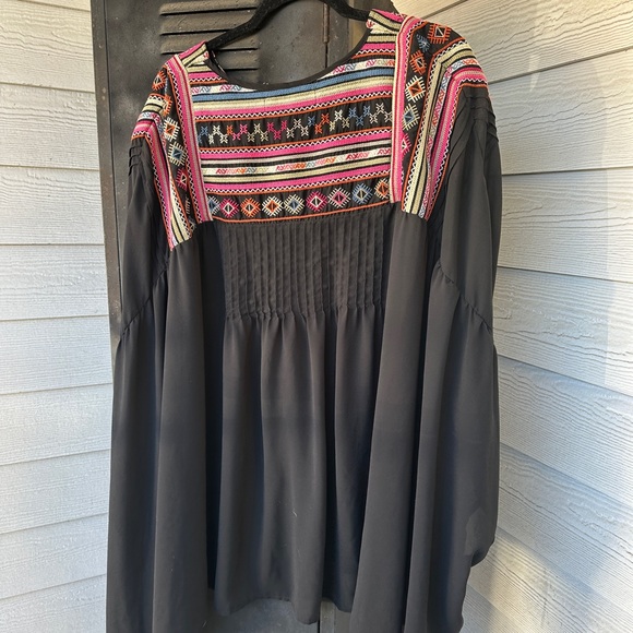 Double D Ranch Poncho Top L/XL - Picture 2 of 4